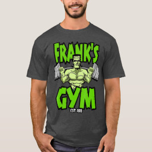 Frankenstein Squatting Fitness Gym Halloween T-Shirt