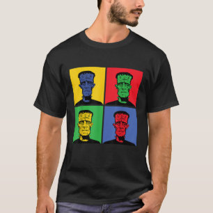Frankenstein Vintage Retro Pop Art For Halloween T-Shirt