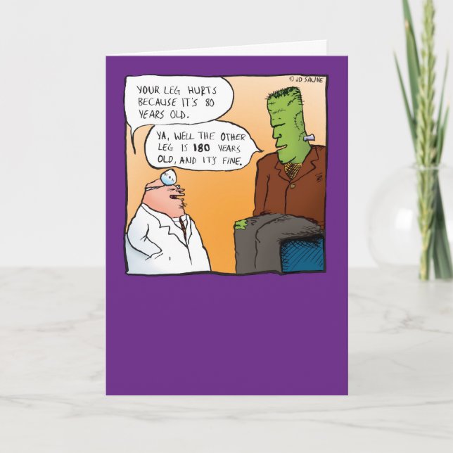 Frankensteins Doctor Get Well Soon Card (Front)