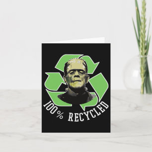 Frankenstein's Monster - 100% Recycled S Funny Hal Card