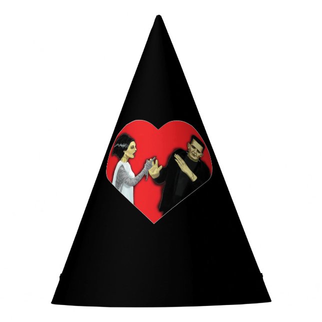 Frankenstein's Monster's Bride Screaming  Party Hat (Front)