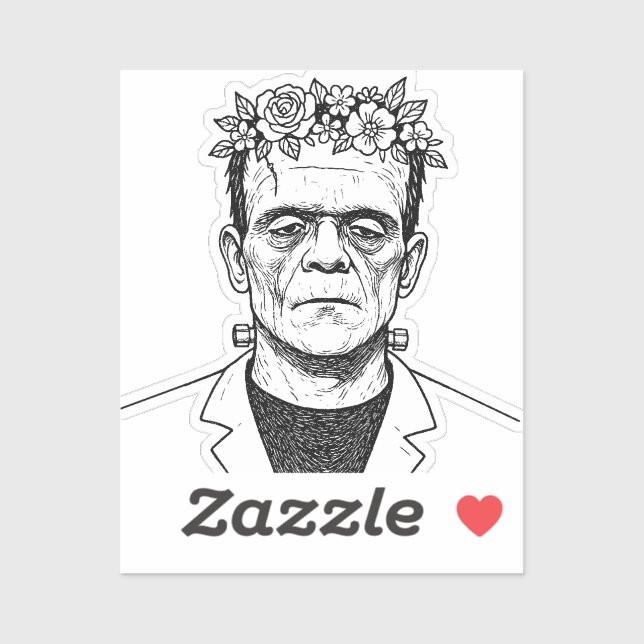 FRankenstien with a flower crown (Sheet)