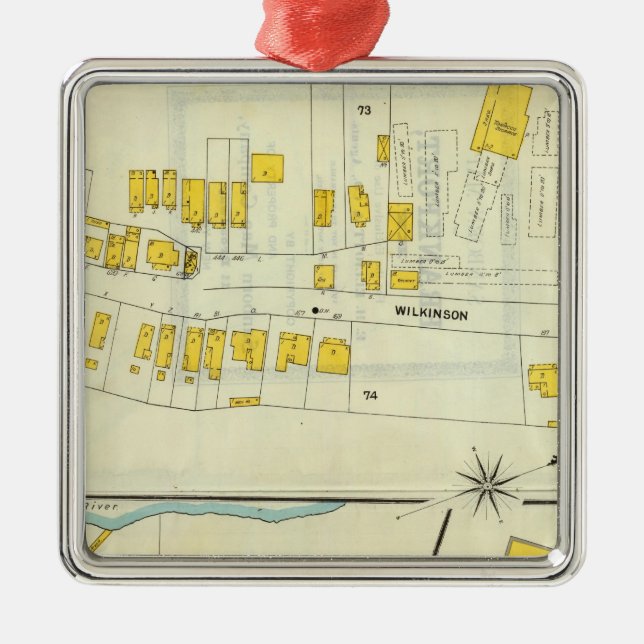 Frankfort, Kentucky 18 Metal Tree Decoration (Front)