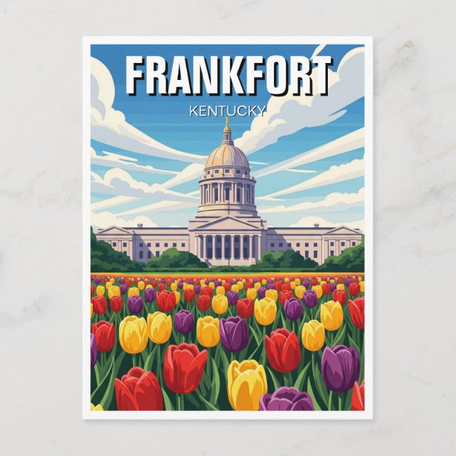 Frankfort Kentucky Postcard State Capitol (Front)