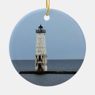 Frankfort Lighthouse Ceramic Tree Decoration