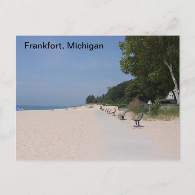 Frankfort Michigan Lakeshore Postcard (Front)