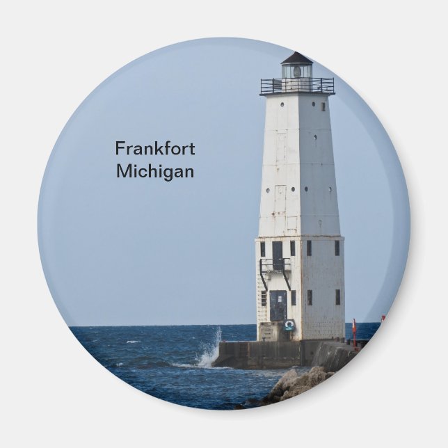 Frankfort Michigan Lighthouse Magnet (Front)
