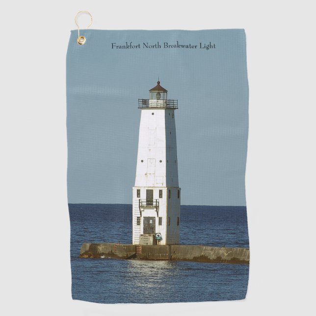 Frankfort North Breakwater Light golf towel (Front)