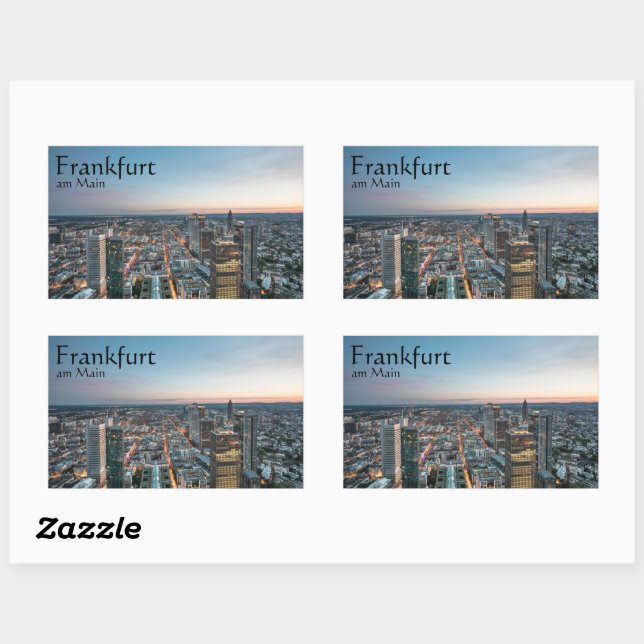 Frankfurt am Main Germany Rectangular Sticker (Sheet)