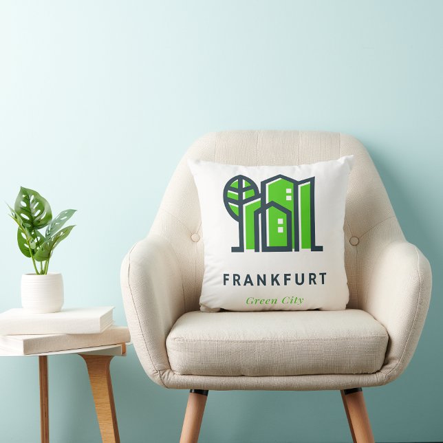 Frankfurt am Main Germany Sustainable Green City Cushion (Creator Uploaded)