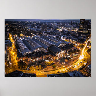 Frankfurt am Main Hauptbahnhof FFM HBF Poster