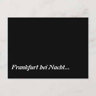 Frankfurt bei Nacht Postcard