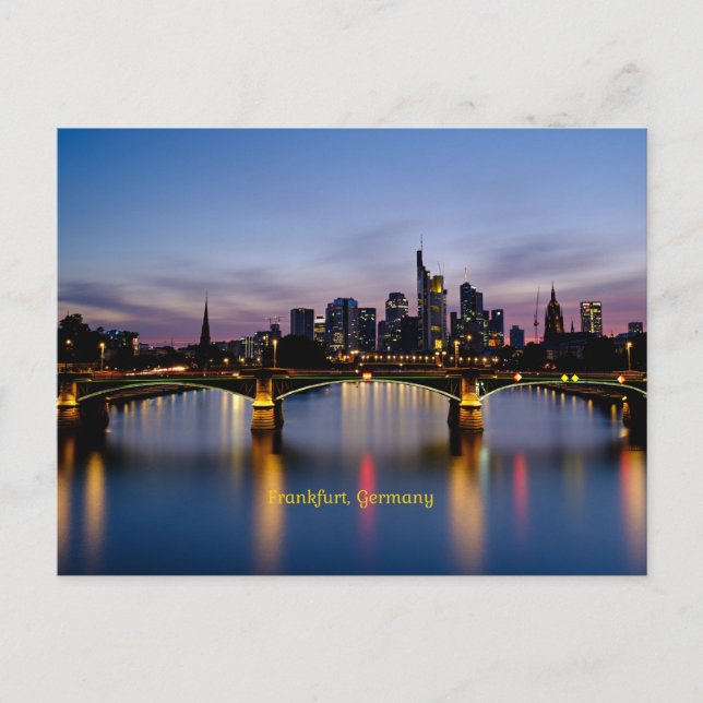 Frankfurt Bridge, Germany Postcard (Front)