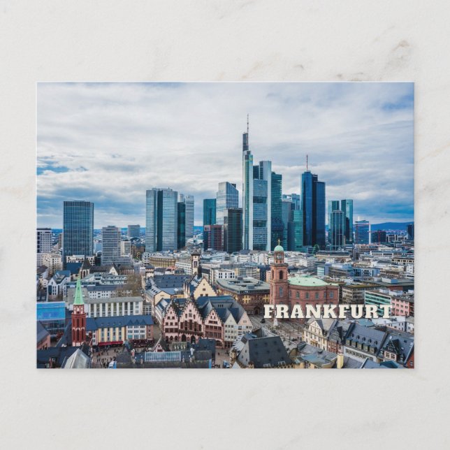 Frankfurt, Germany City View  Postcard (Front)