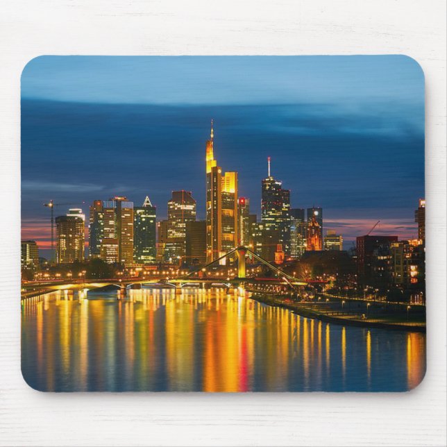 Frankfurt Germany Cityscape Mouse Pad (Front)