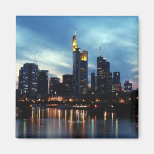 Frankfurt, Germany Skyline Magnet