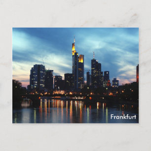 Frankfurt, Germany skyline Postcard
