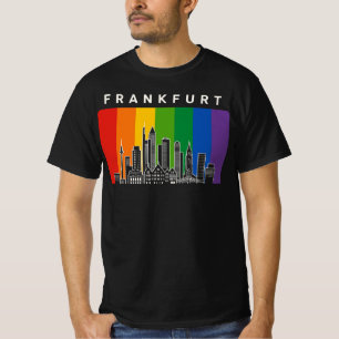 Frankfurt LGBT Rainbow Flag Pride   Frankfurt  T-Shirt