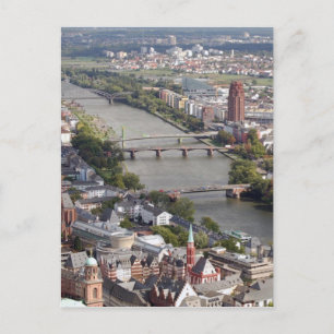 frankfurt river postcard