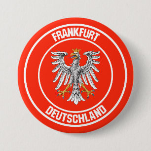 Frankfurt Round Emblem 7.5 Cm Round Badge