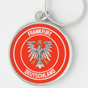 Frankfurt Round Emblem Key Ring