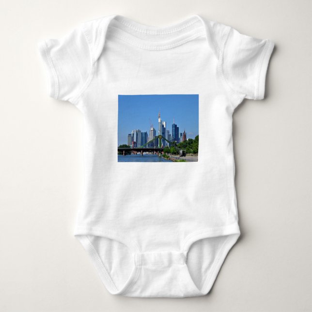 Frankfurt skyline baby bodysuit (Front)