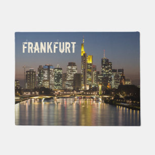 Frankfurt Skyline Germany Vintage Souvenir gift Doormat