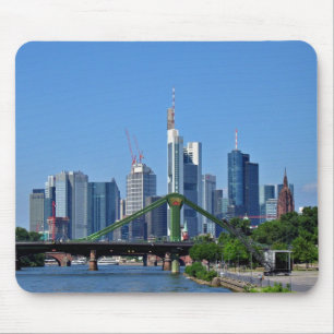 Frankfurt skyline mouse pad