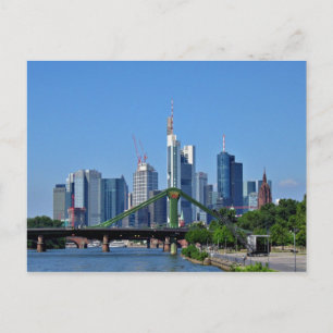 Frankfurt skyline postcard