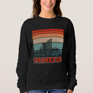 Frankfurt Skyline Retro Vintage Souvenir Frankfurt Sweatshirt