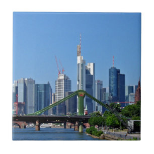 Frankfurt skyline tile