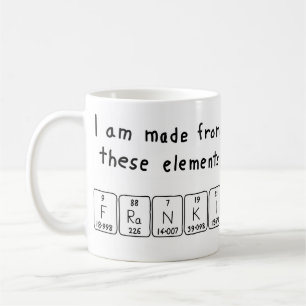 Franki periodic table name mug