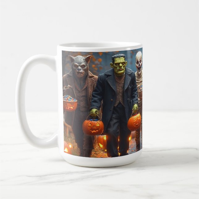 Frankie and Friends, Halloween Coffee Mug (Left)