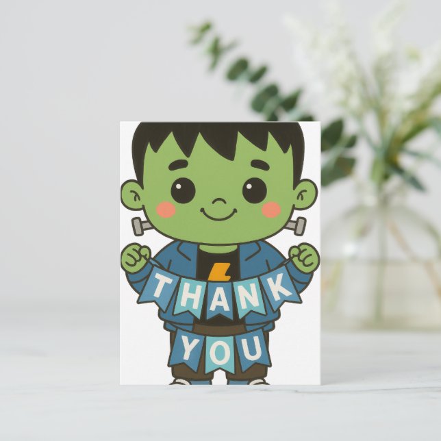 Frankie Boo Crew “Thank You” Card  (Standing Front)
