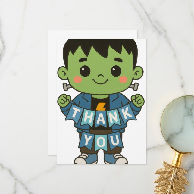 Frankie Boo Crew “Thank You” Card  (Front/Back In Situ)