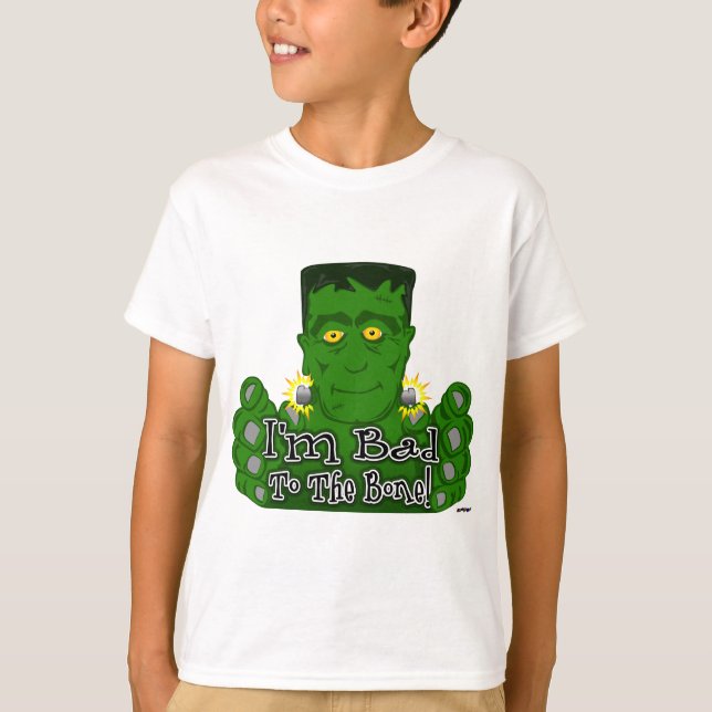 Frankie I'm Bad To The Bone! T-Shirt (Front)