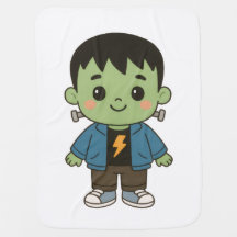 Frankie Sparks Halloween Baby Blanket