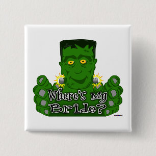 Frankie Where's My Bride? 15 Cm Square Badge
