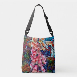 FRANKIES FOXGLOVE tote or crossbody bag 3 sizes