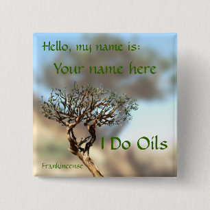 Frankincense Name Tag 15 Cm Square Badge
