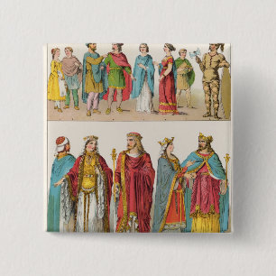 Frankish Dress 15 Cm Square Badge