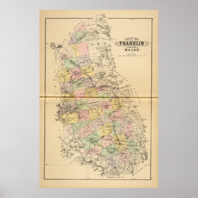 Franklin Co, Maine Poster (Front)