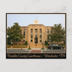Franklin County Courthouse - Winchester, TN Postcard