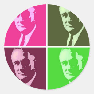 Franklin D. Roosevelt Classic Round Sticker