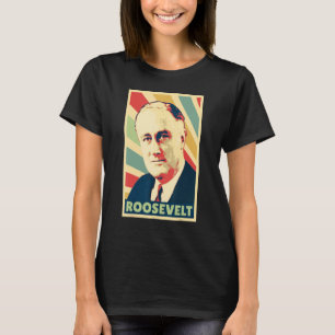 Franklin D Roosevelt Vintage Colours T-Shirt