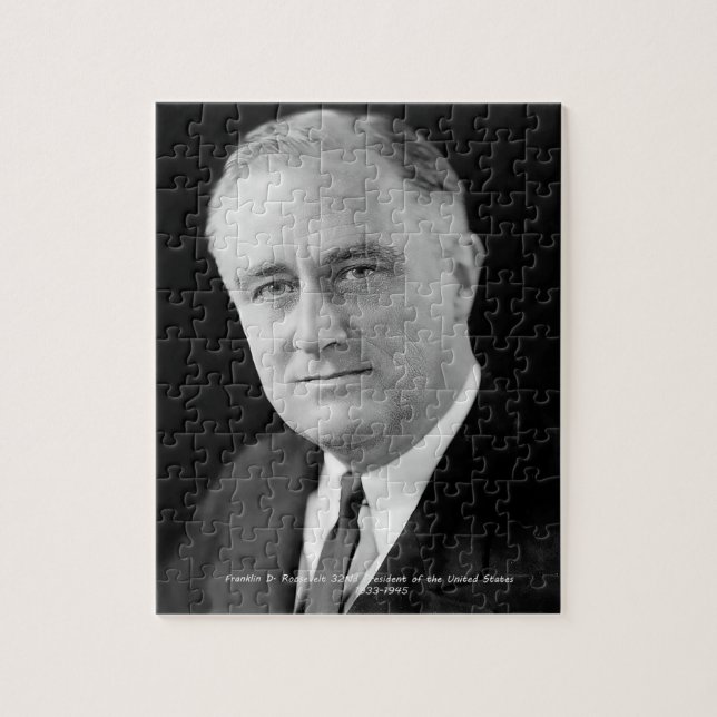 Franklin D. Roosevlt 32nd President US Jigsaw Puzzle (Vertical)