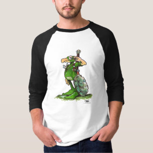 Franklin Gothic Green Baseball T-Shirt