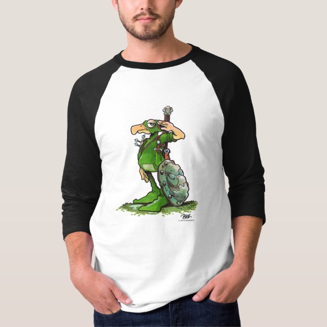 Franklin Gothic Green Baseball T-Shirt (Front)