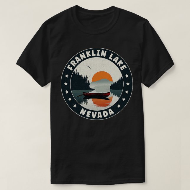 Franklin Lake Nevada Sunset T-Shirt (Design Front)