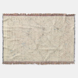 Franklin, Massachusetts Throw Blanket